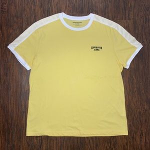 Calvin Klein Jeans Text Logo Yellow T- shirt